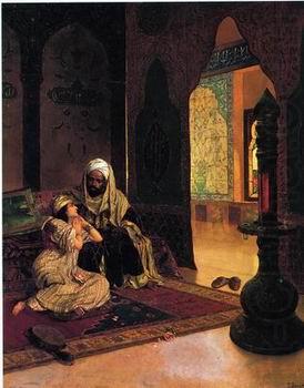 Arab or Arabic people and life. Orientalism oil paintings 593, unknow artist